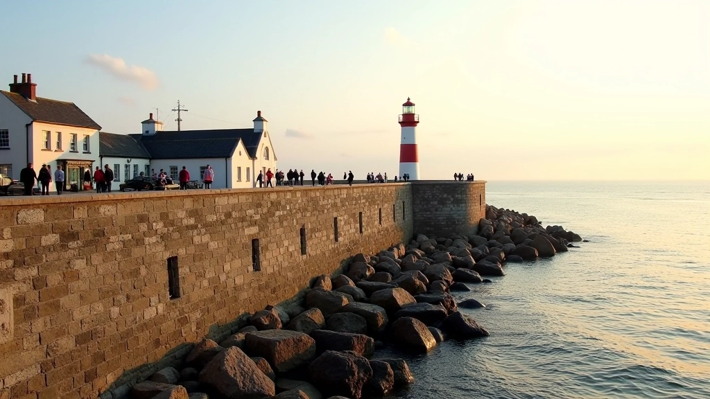Howth Harbour Wall and Lighthouse